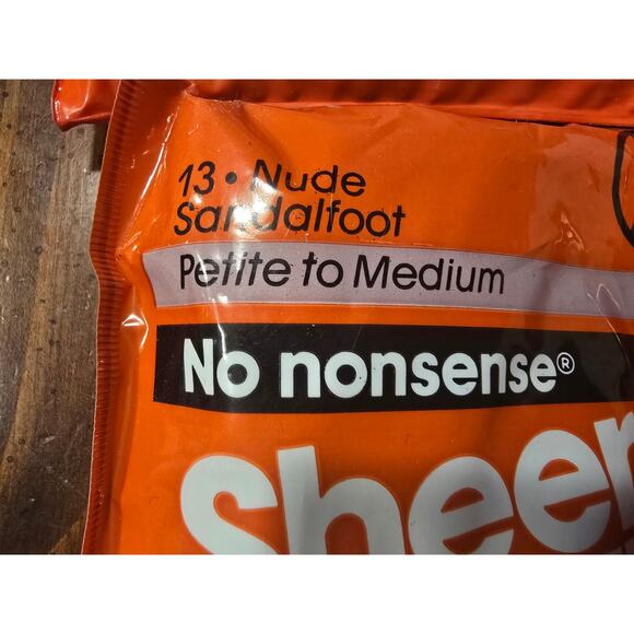 4 NOS No‎ Nonsense Sheer to Waist Sz Petite/Medium 3Nude 1Black Sandlefoot - Picture 4 of 6